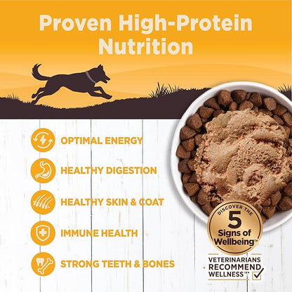 Wellness CORE 95% Natural Wet Grain Free Canned Dog Food, Chicken & Broccoli,12.5-Ounce Can (Pack of 12)