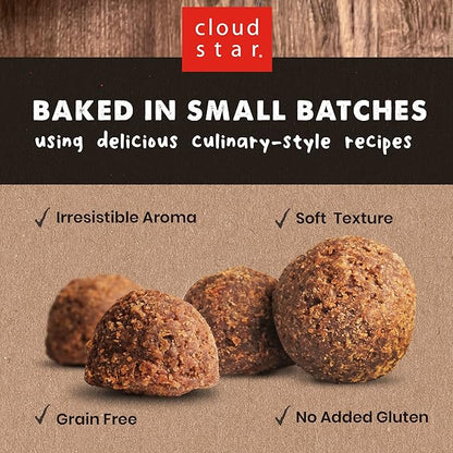 Cloud Star Wag More Bark Less Meatballs – Soft Grain Free Real Natural Chicken Dog Treats, Chicken 14 oz.