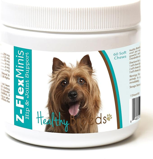 Healthy Breeds Australian Terrier Z-Flex Minis Hip and Joint Support Soft Chews 60 Count