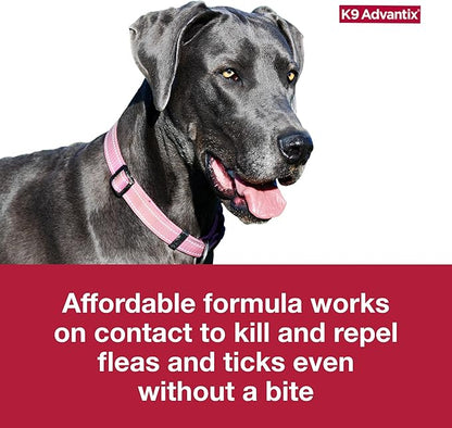 K9 Advantix Flea, Tick & Mosquito Prevention for Dogs Over 55 lbs. | Flea Drops for Extra Large Dogs | Apply Monthly | 2 Treatments