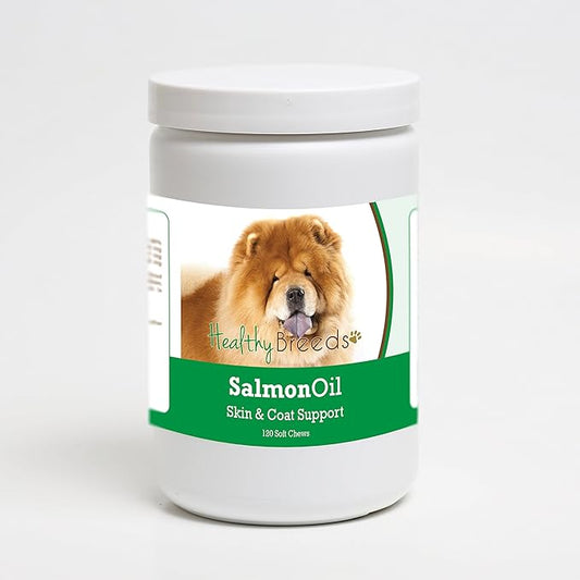 Healthy Breeds Chow Chow Salmon Oil Soft Chews 120 Count