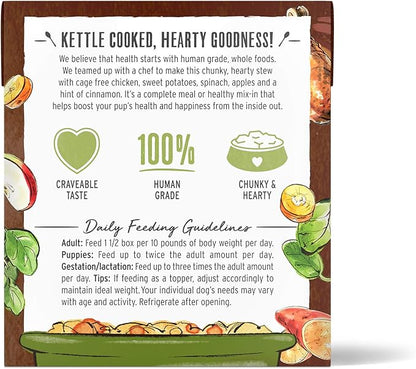 The Honest Kitchen One Pot Stews: Slow Cooked Chicken Stew with Sweet Potato, Spinach & Apples Wet Dog Food, 10.5 oz x6