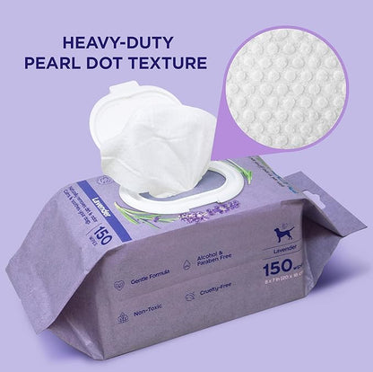 Calming Dog Wipes Lavender Scented 150 Wipes
