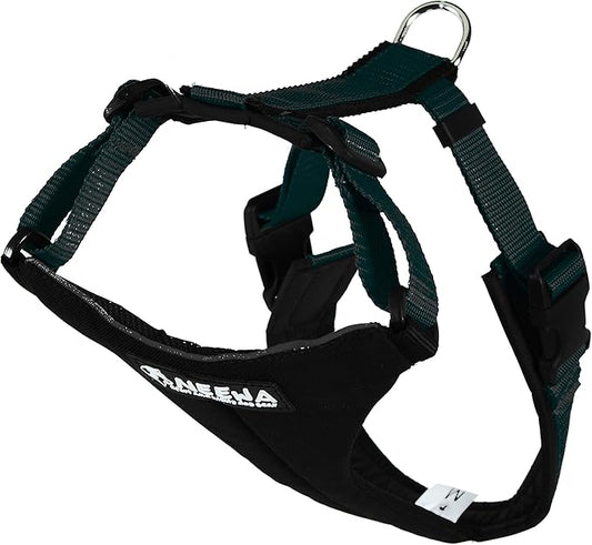 Neewa Running Harness for Small Dogs (X-Small, Black) - Ideal for Walking Easy to Put On and Off - Fits Great French Bulldog - Reflective Stripes for Night Visibility and Soft Padding