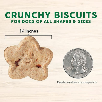 Cloud Star Wag More Bark Less - Dog Treats - Crunchy Biscuits - Grain Free Chicken & Sweet Potato - 14 oz Box