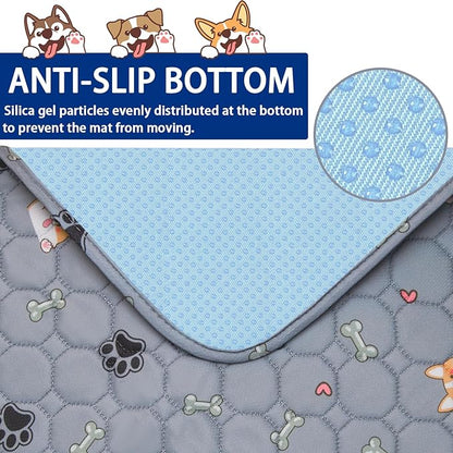 Washable Pee Pads for Dogs - Super Absorbent Reusable Puppy Pads 2Pack 36''x41'' Waterproof Dog Pee Pads Non-Slip Whelping Pads Leakproof Urine Pet Training Pads for Potty Wshable Puppy Pads