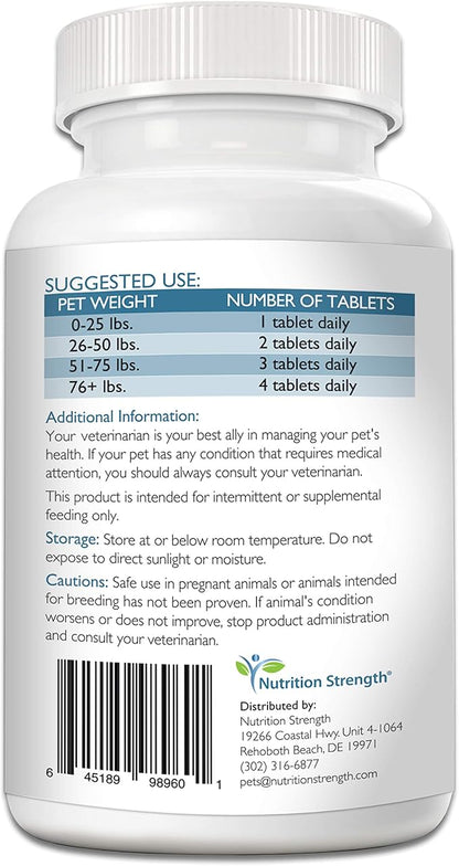 Taurine for Dogs, Support for a Healthy Heart Function, Resist Inflammatory Diseases, with Coenzyme Q10 to Help Manage Heart Failure and DCM in Dogs, 120 Chewable Tablets