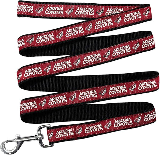 Pets First NHL Arizona Coyotes Leash for Dogs & Cats, Walk Cute & Stylish! The Ultimate Hockey Fan Leash!, Large (6 ft Long x 1 in Width) (COY-3031-LG)