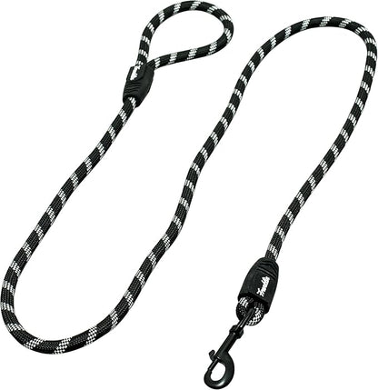 Franklin Pet Supply Nylon Dog Leash - Rope - Reflective - Dog Training - 6 Foot - Dog Walking - Ultra Strong