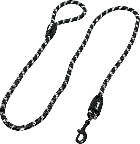Franklin Pet Supply Nylon Dog Leash - Rope - Reflective - Dog Training - 6 Foot - Dog Walking - Ultra Strong