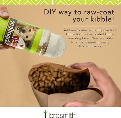 Herbsmith Kibble Seasoning – Freeze Dried Wild-Caught Whitefish – DIY Raw Coated Kibble Mixer - Dog Food Topper for Picky Eaters, 6 oz [Bundle x4]