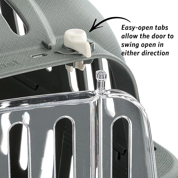 Ferplast Jet Pet Carrier: Value Dog Carrier Suitable for XS Dog Breeds & Small Cats, Assembled Dimensions: 22L x 14.5W x 13H inches, Gray, (73043021PBUS)
