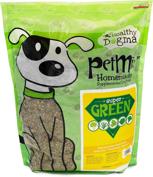 PetMix Vegetarian Dog Food for Allergies - Dehydrated, Grain Free, Raw, Homemade Dog Food (Super Greens, 10 lbs)