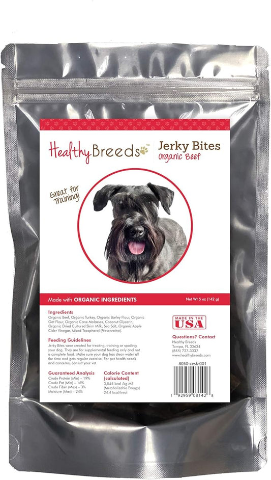 Healthy Breeds Cesky Terrier Jerky Bites Beef Recipe Dog Treats 5 oz