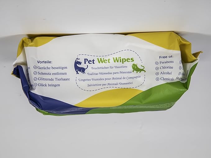 Pawaboo Dog Wipes for Paws and Butt, Unscented Hypoallergenic Pet Wipes for Dog Cat, Soft Thick Dog Grooming Wipe for Cleaning Deodorizing with Lids, Puppy Wipes for Face Ears Body- 1Pack/100Count