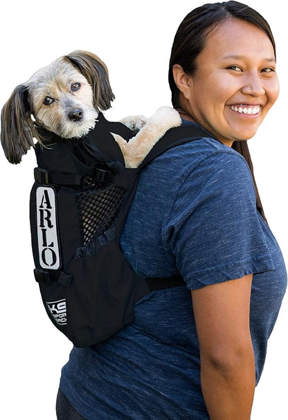 K9 Sport Sack | Adjustable Dog Carrier Backpack (X-Small, Air 2 - Jet Black)