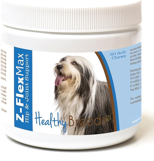 Healthy Breeds Bearded Collie Z-Flex Max Hip and Joint Soft Chews 50 Count