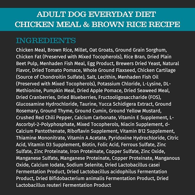 Blackwood Pet Food 075492300228 Chicken Meal & Rice Recipe Everyday Diet Adult Dry Dog Food, 30Lbs (22290)