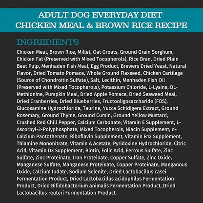 Blackwood Pet Food 075492300228 Chicken Meal & Rice Recipe Everyday Diet Adult Dry Dog Food, 30Lbs (22290)