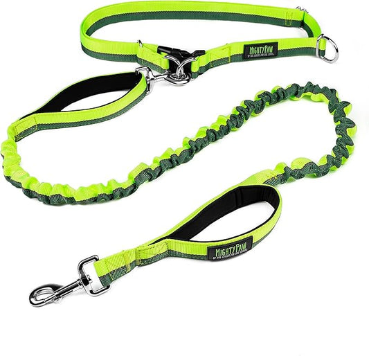 Mighty Paw Hands Free Dog Leash | Bungee Waist Leash for Dog Walking. Dog Running Leash Hands Free. Hands Free Leash for Large Dogs, Medium & Small Dogs. Dog Leash Waist Belt (36" - 48") Up To 150 lbs