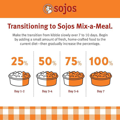 Sojos Mix-A-Meal Fruit & Veggie Pre-Mix Grain-Free Dog Food, 8 Pound Bag