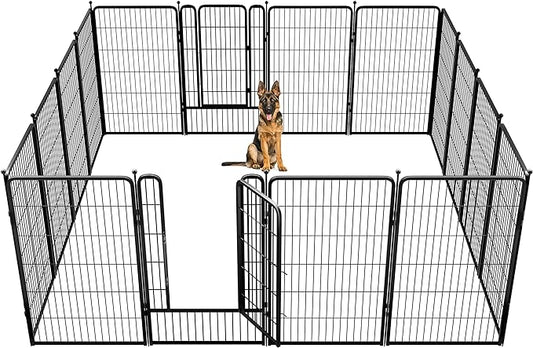 FXW Rollick Dog Playpen for Yard, RV Camping│Patented, 45 inch 16 Panels