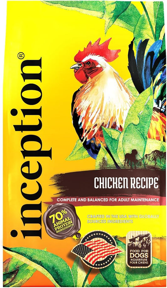 Inception® Dry Dog Food Chicken Recipe – Complete and Balanced Dog Food – Meat First Legume Free Dry Dog Food – 4 lb. Bag