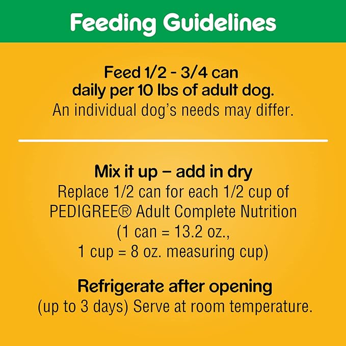 PEDIGREE CHOICE CUTS IN GRAVY Adult Canned Soft Wet Dog Food, Country Stew, 13.2 oz. Cans (Pack of 12)