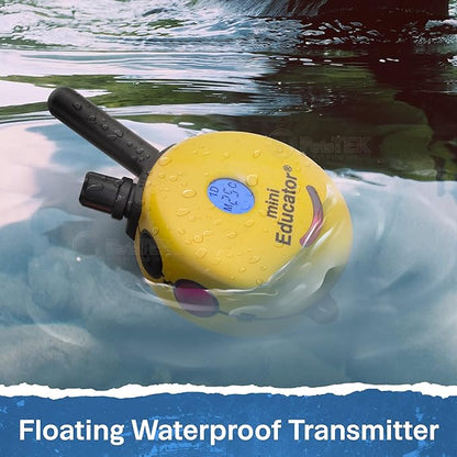 Mini Educator ET-302-1/2 Mile Rechargeable Dog Trainer Ecollar with Remote for Small, Medium, and Large Dogs by E-Collar Technologies - Electric, Vibration, Tone, and Stimulation Collar