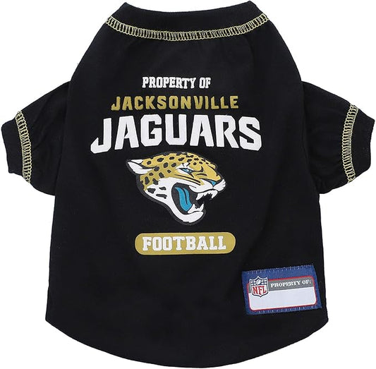 Pets First PET SHIRT for Dogs & Cats - NFL JACKSONVILLE JAGUARS Dog T-Shirt, Medium. - Cutest Pet Tee Shirt for the real sporty pup