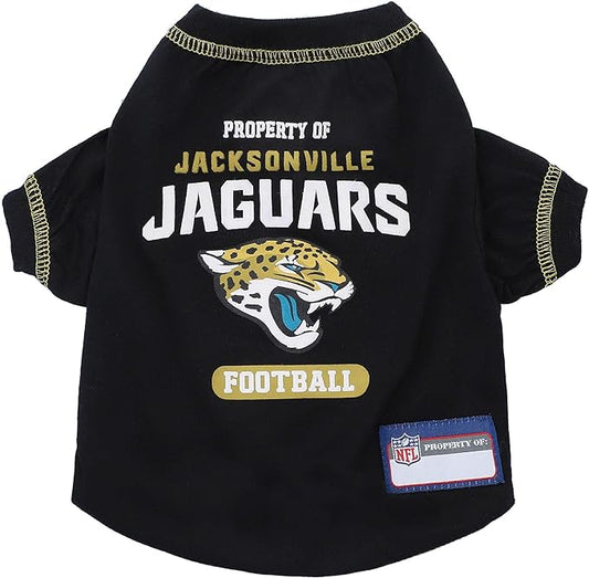 NFL PET SHIRT for Dogs & Cats - JACKSONVILLE JAGUARS Dog T-Shirt, X-Large. - Cutest Pet Tee Shirt for the real sporty pup