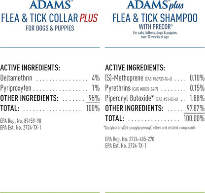 Adams Collar + Shampoo Bundle