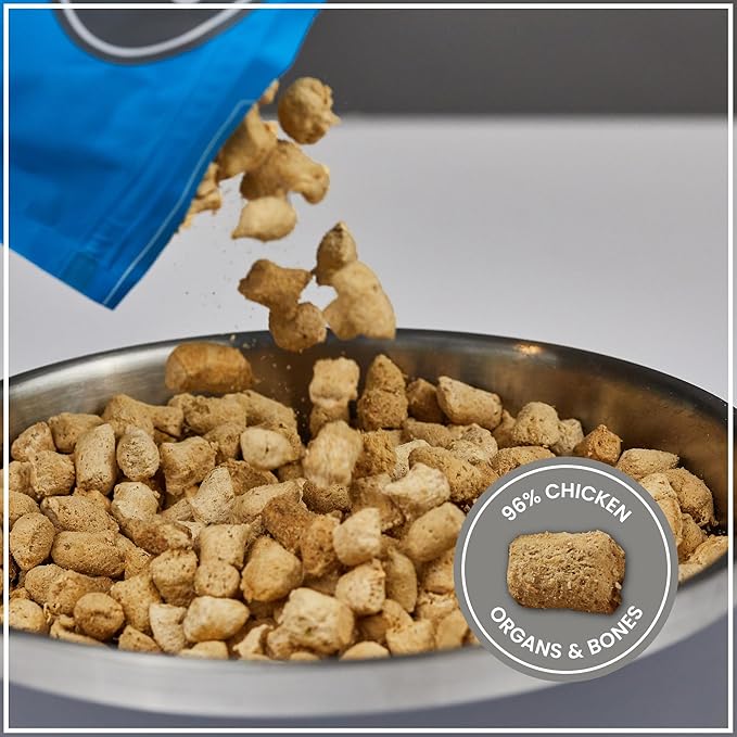 Muenster Freeze Dried Dog Food Topper Bites (5oz) - Farmhaus Chicken Freeze Dried Raw Dog Food w/Organic Minerals - Chicken & Organ Meats Soft Dry Dog Food - Freeze Dried Dog Treats