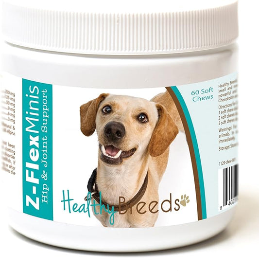 Healthy Breeds Chiweenie Z-Flex Minis Hip and Joint Support Soft Chews 60 Count