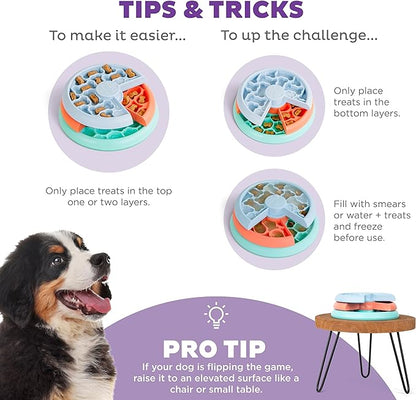 Nina Ottosson by Outward Hound Puppy Lickin' Layers Interactive Dog Puzzle Game and Slow Feeder for Puppies
