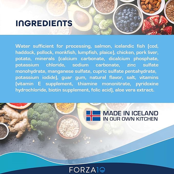 Forza10 Actiwet Dermo Wet Dog Food, Omega 3 Canned Dog Food Sensitive Skin Health, Dry Skin Fur Loss, 3.5 oz, Fish Flavor, Adult Dogs (32 Pack)