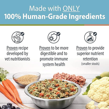 JustFoodForDogs Pantry Fresh Wet Dog Food for Kidney Health, Rx Renal Support Lamb & Rice Human Grade Dog Food Recipe - 12.5 oz (Pack of 12)