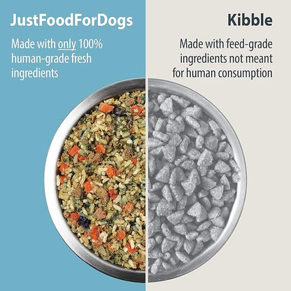 JustFoodForDogs Pantry Fresh Wet Dog Food for Kidney Health, Rx Renal Support Lamb & Rice Human Grade Dog Food Recipe - 12.5 oz (Pack of 12)
