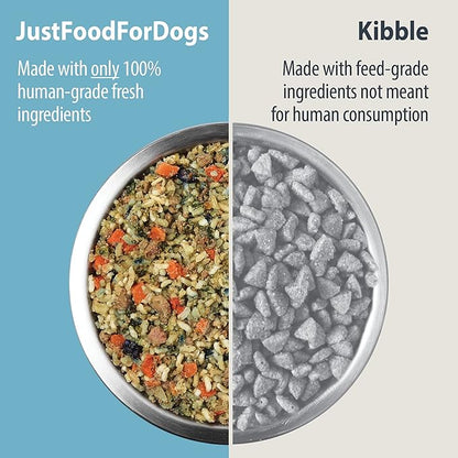 JustFoodForDogs Pantry Fresh Wet Dog Food for Kidney Health, Rx Renal Support Lamb & Rice Human Grade Dog Food Recipe - 12.5 oz (Pack of 12)