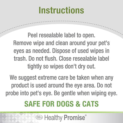 Four Paws Healthy Promise Pet Eye Wipes 35 Count