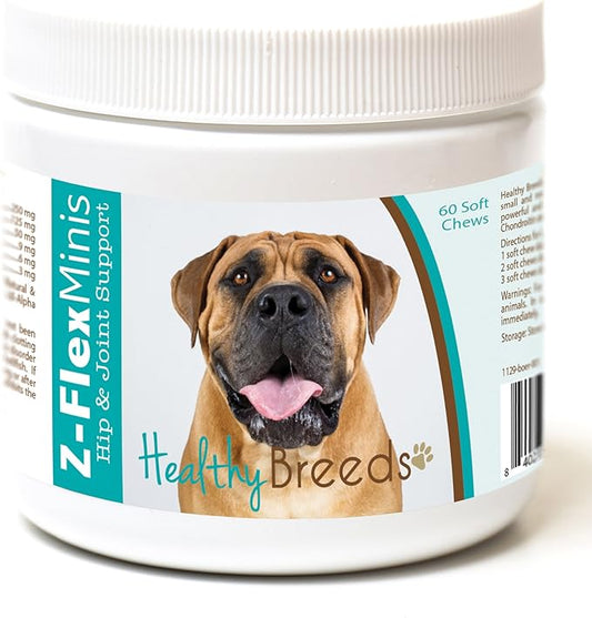 Healthy Breeds Boerboel Z-Flex Minis Hip and Joint Support Soft Chews 60 Count
