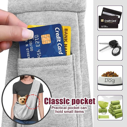 Dog Carrier Sling - Stylish and Convenient - Comfortable Dog Purse for Traveling - Secure Bag for On-The-Go Pet Parents - Perfect for Small Dogs - Fashionable and Functional - stay Hands-Free