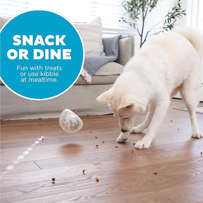 Outward Hound Snoop Interactive Treat Dispensing Dog Toy, Large, White
