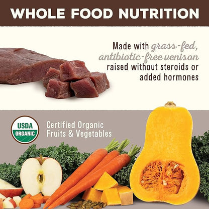 Primal Freeze Dried Dog Food Nuggets, Venison; Complete & Balanced Meal; Also Use as Topper or Treat; Premium, Healthy, Grain Free, High Protein Raw Dog Food, 5.5 oz