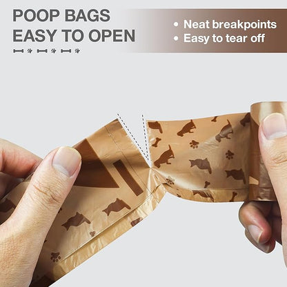 Dog Poop Bags Rolls with Unscented, 360 Count Leak-Proof Large Doggie Bag for Poop, Extra Thick Doggy Waste Bags, Unscented, Pet Waste Bags Holder Outdoor Puppy Walking and Traveling
