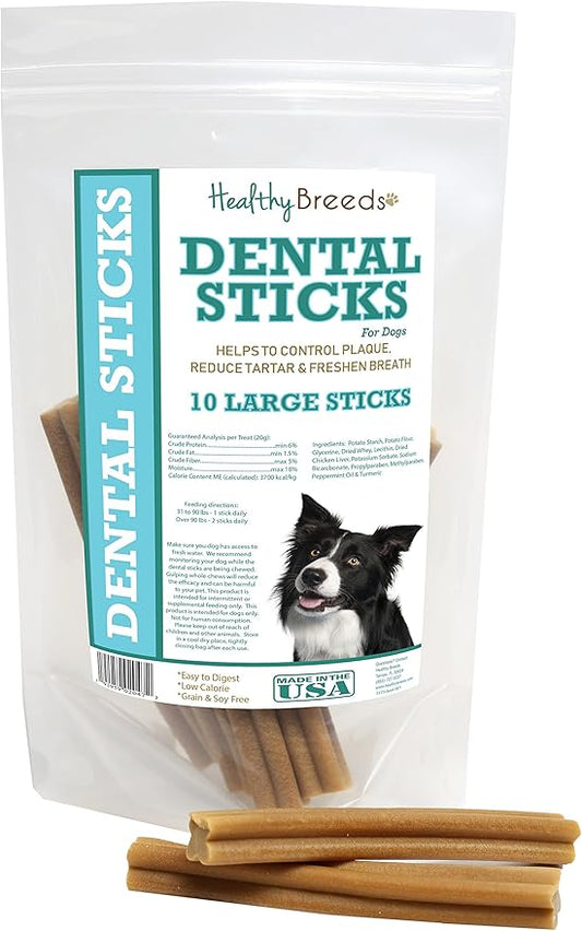 Healthy Breeds Border Collie Dental Sticks Large 10 Count
