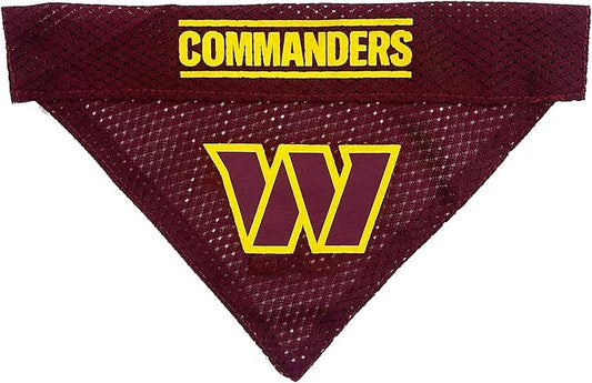 Pets First unisex adult NFL Pet Bandana, Washington Commanders, Large-Extra Large