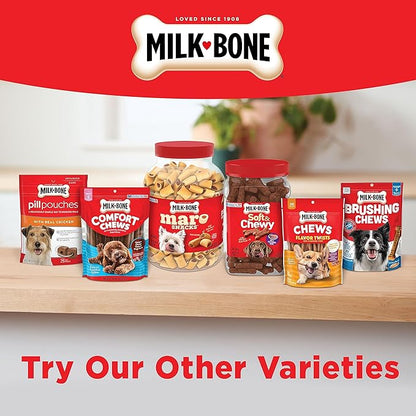 Milk-Bone MaroSnacks Dog Treats, Beef, 15 Ounce (Pack of 6) with Real Bone Marrow and Calcium