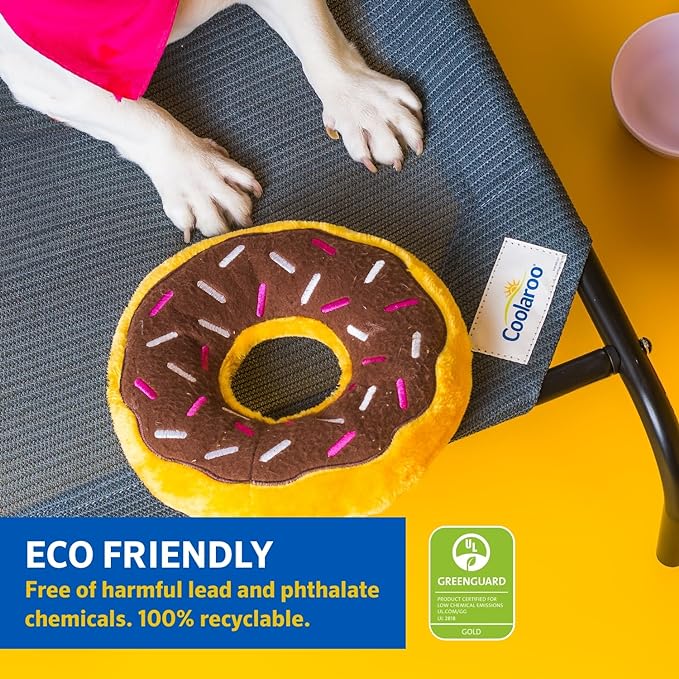 Coolaroo The Original Cooling Elevated Dog Bed, Indoor and Outdoor, Medium, Nutmeg