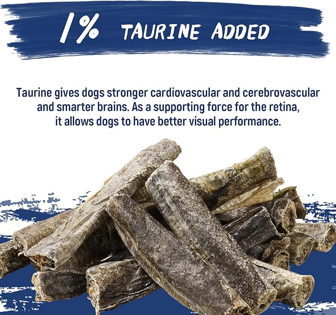 Dog Treats, Cod Skins Dog Treat with Taurine, One-Ingredient Grain-Free Chew Fish Skin Rolls with Rich in Omega3, 8 oz (Cod Skin)